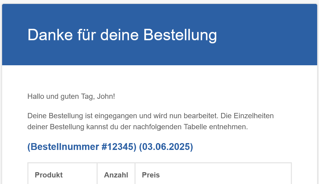 Bestellung 04 E-Mail-Kopf nach Eingang einer Bestellung