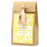 Badesalz mit Grapefruit und Geranie Badesalz mit Grapefruit und Geranie