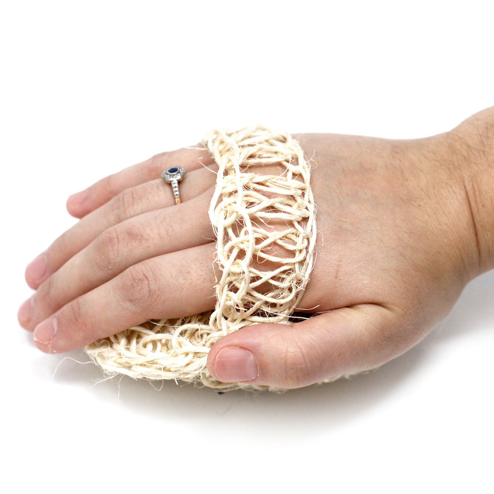 Sisal-Schwamm – rundes Peeling-Kissen Sisal-Schwamm - rundes Peeling-Kissen – Bild 3