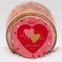 Badesalz mit Goldnuggets "from my heart to yours"