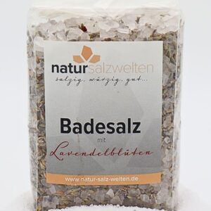 Badesalz mit Lavendelblüten Badesalz mit Lavendelblüten