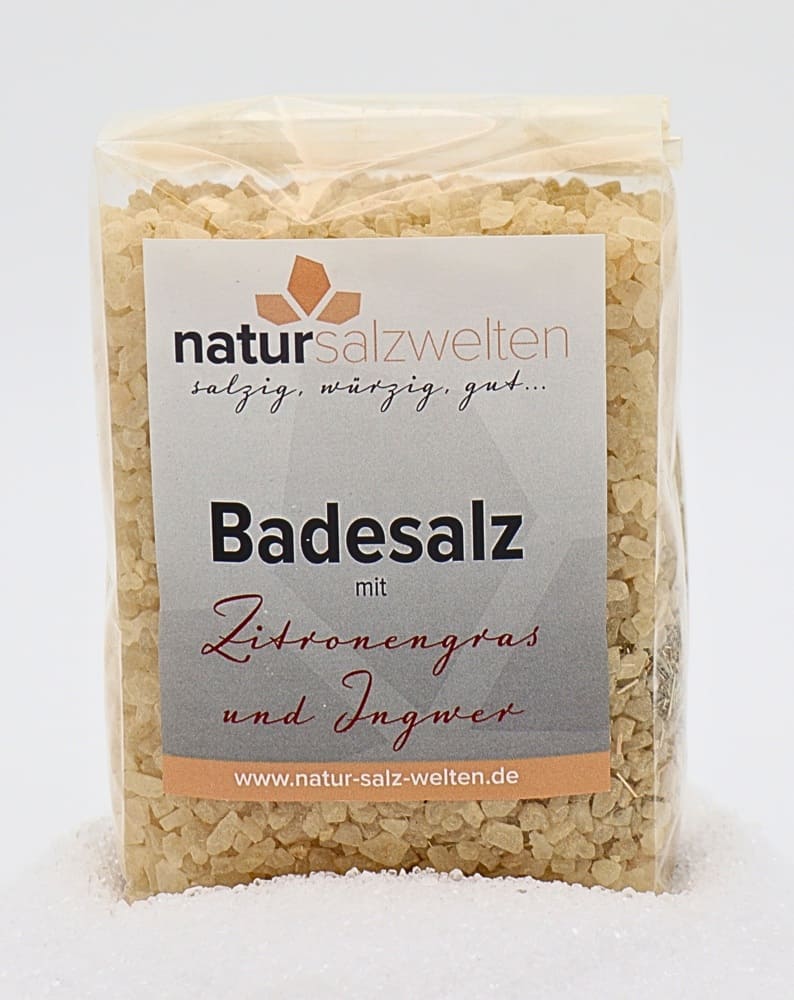 Badesalz mit Zitronengras & Ingwer Badesalz mit Zitronengras & Ingwer