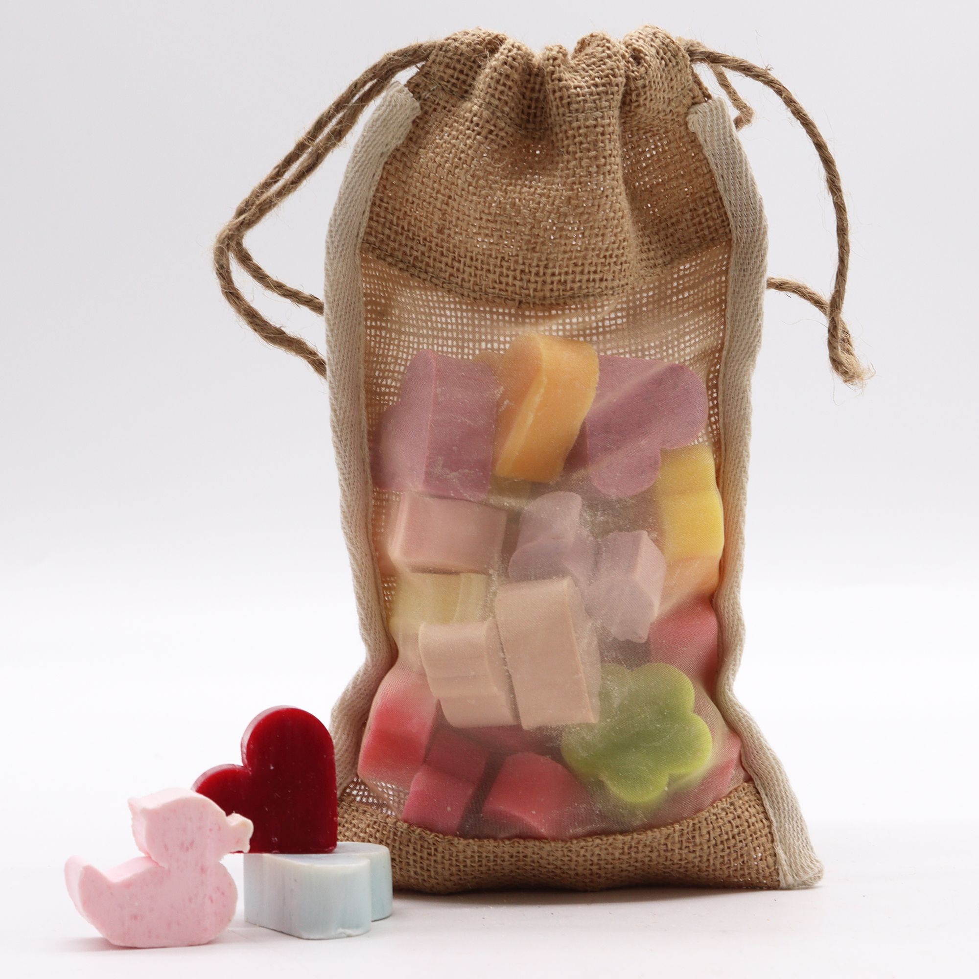 Mittler Jutebeutel mit Sichtfenster – (26 x 15 cm) Mittler Jutebeutel mit Sichtfenster - (26 x 15 cm)