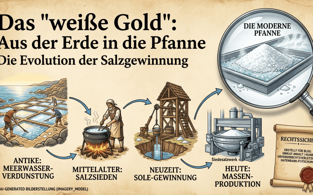 Das „weiße Gold“: Aus der Erde in die Pfanne – Die Evolution der Salzgewinnung