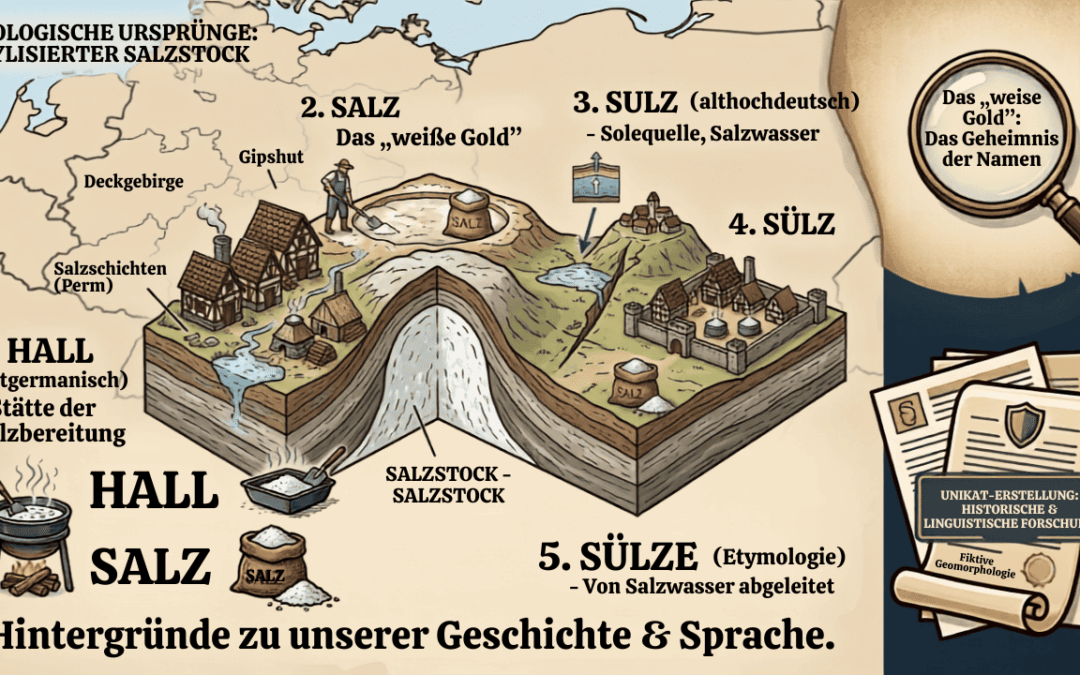 Das „weiße Gold“: Das Geheimnis der Namen – Ortsnamen mit Hall, Salz, Sulz und Sülz