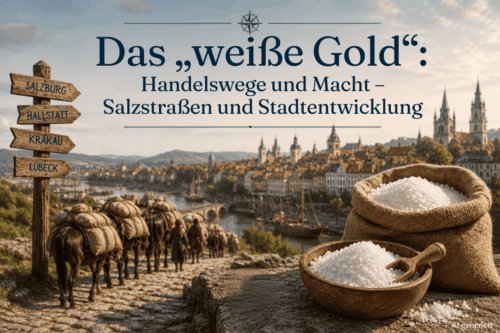 Das "weiße Gold" – Wie Salz unsere Geschichte, Sprache und Städte formte 5 Das weisse Gold Handelswege und Macht – Salzstrassen und Stadtentwicklung