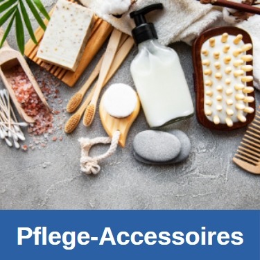 Zusammenstellung von verschiedenen Pflege-Accessoires